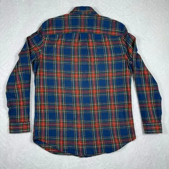 L.L Bean Scotch Plaid Flannel Shirt Slightly Fitted Tartan Pattern Men's M-R - Picture 3 of 6